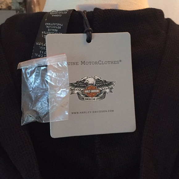 NWT Harley Davidson hooded top with lace inserts - Picture 4 of 10